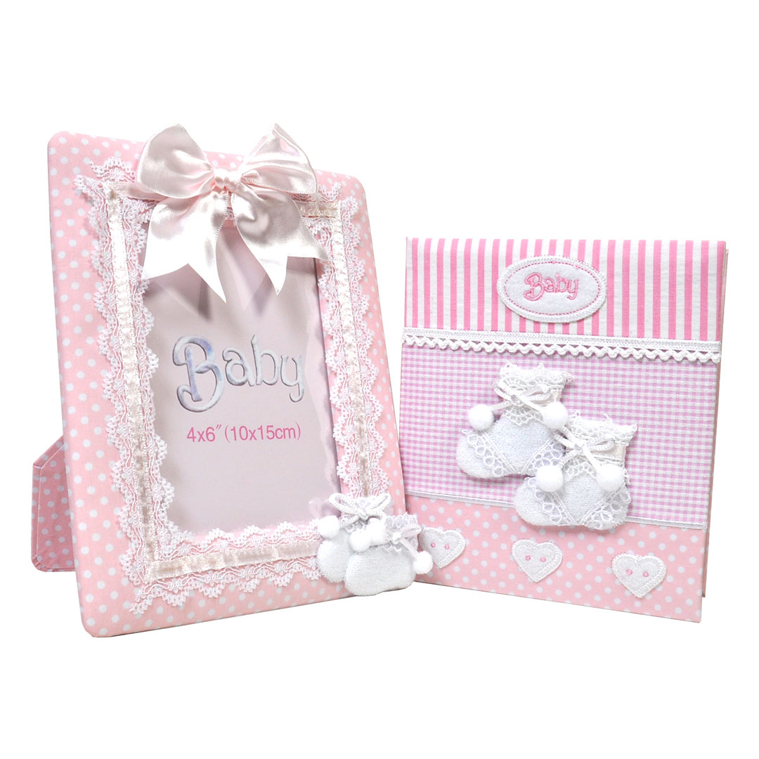 Комплект рамка и албум - Baby pink
